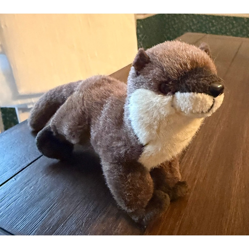 Wildlife Artists Conservation Collectible River Otter Plush Brown Stuffed Animal